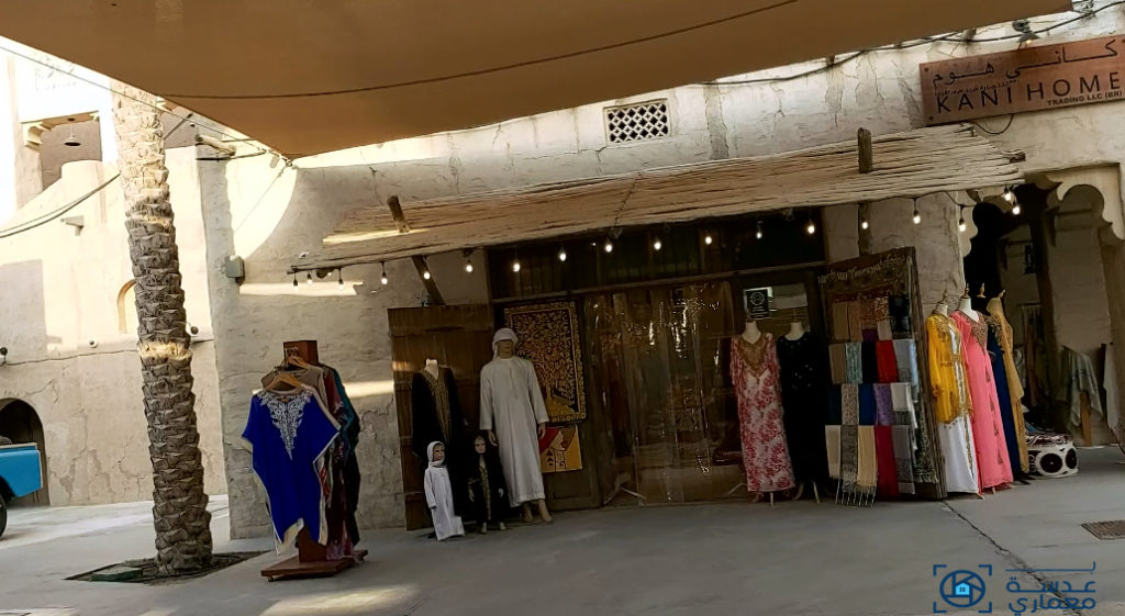 السوق الشعبي في القسم التراثي في سيف دبي -الفندق التراثي © بعدسة معمارية وفاء أبو العطا