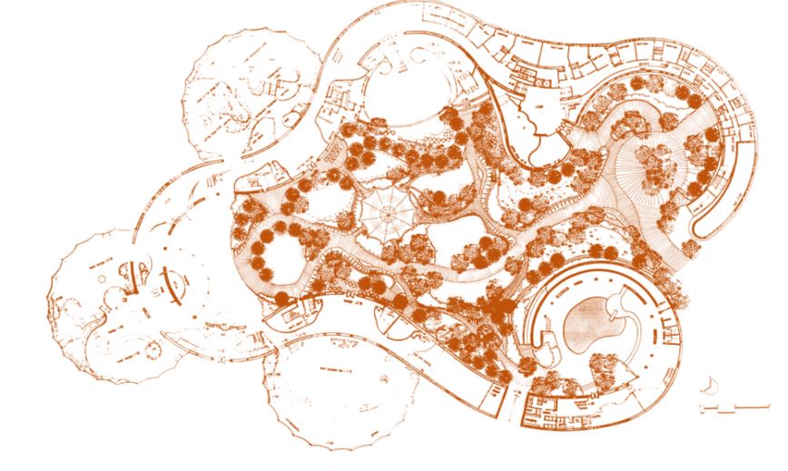 تصميم الحديقة في قصر طويق