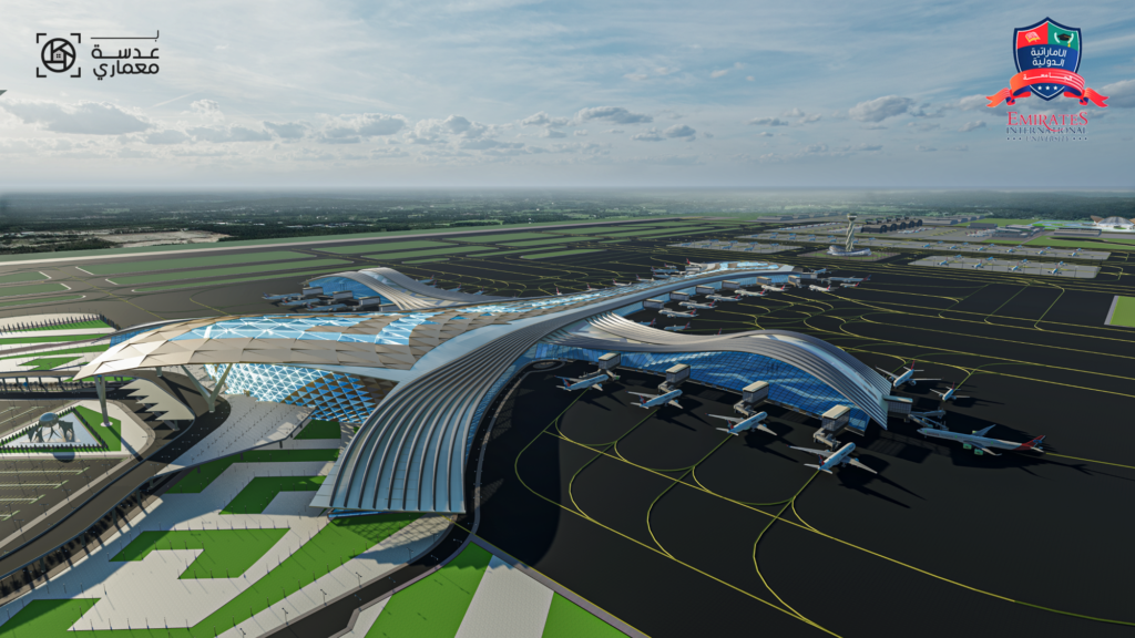 مشروع تصميم مطار صنعاء الدولي -مشروع تخرج 2020 حاصل على درجة الإمتياز-الجامعة الإماراتية الدولية-اليمن
