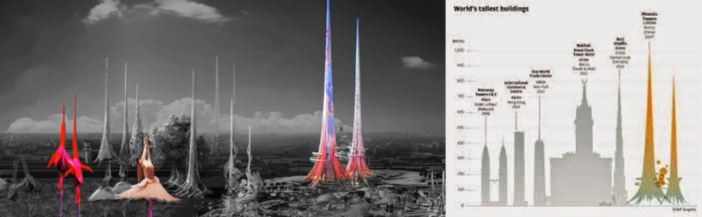 الأبراج الأطول في العالم Phoenix Towers - الأبراج مستواحاة من الثقافة الصينية