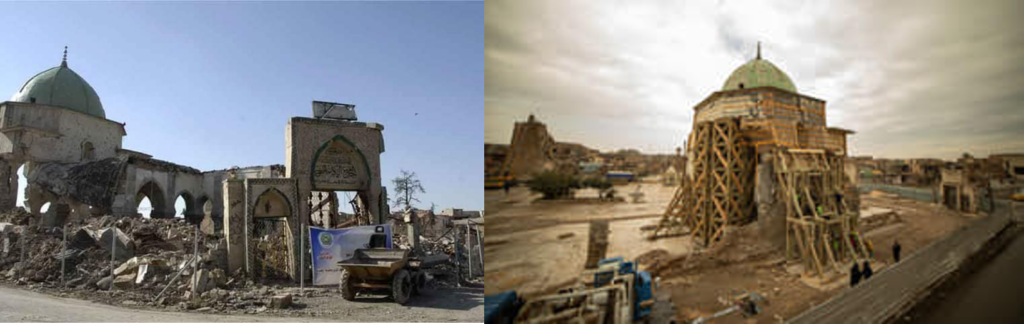فريق مصري يفوز بمسابقة إعادة إعمار مجمع النوري - المسجد قبل الترميم