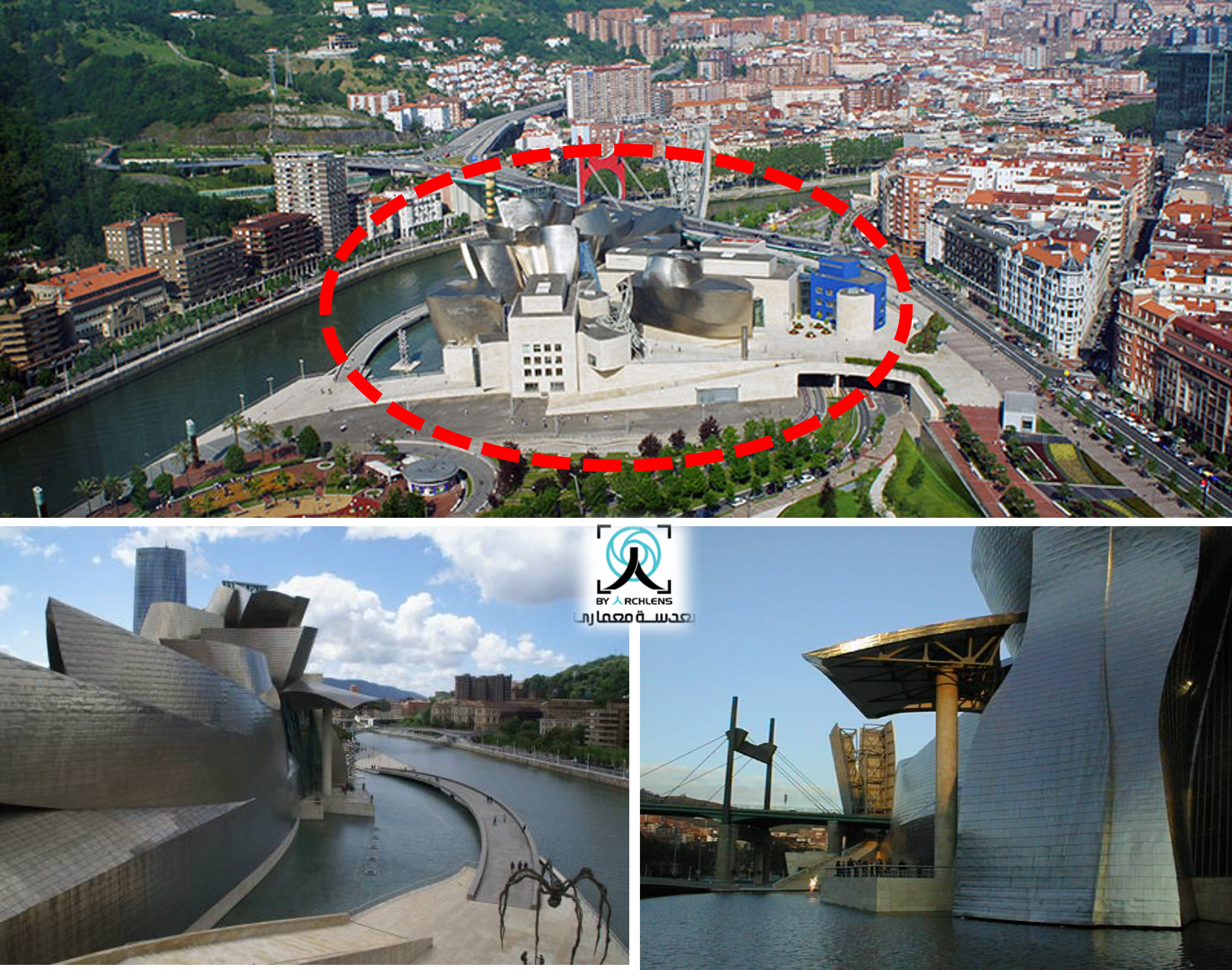 تحليل تصميم متحف جوجنهايم بلباو في أسبانيا